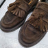 Dr.Martens 社製 MADE IN ENGLAND 英国製 本革 リアル スエード タッセル ローファー メンズ 26-27cm