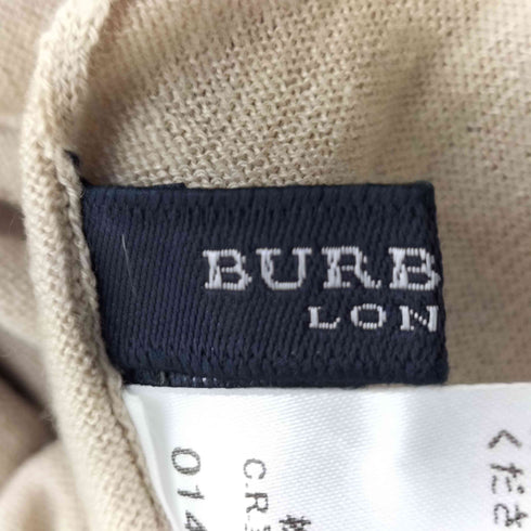 バーバリーロンドン BURBERRY LONDON ウール シルク カシミヤ タートルネック フリンジ ハイゲージ ニット レディース 2