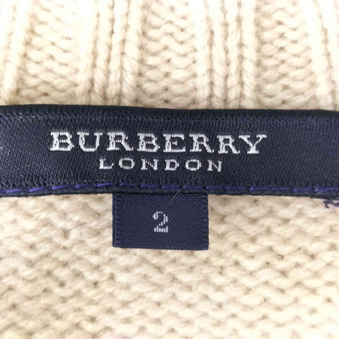 バーバリーロンドン BURBERRY LONDON カシミヤ Vネック ニット プルオーバー レディース 2