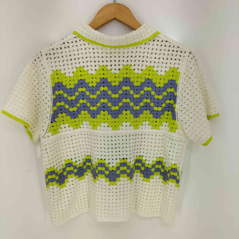 レイビームス Ray BEAMS 24ss ウェーブ ボーダー ニット シャツ レディース
