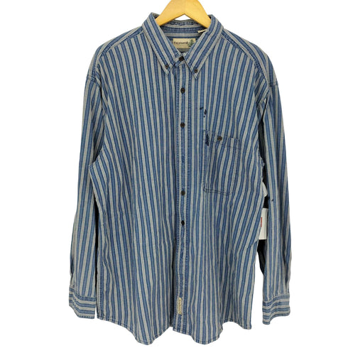 FIELD MASTER ストライプ柄 長袖 シャツ メンズ import:XL