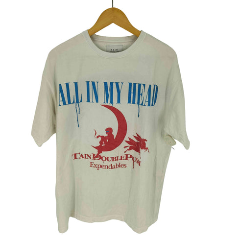 タインダブルプッシュ TAIN DOUBLE PUSH グラフィックプリント Tシャツ メンズ JPN:L