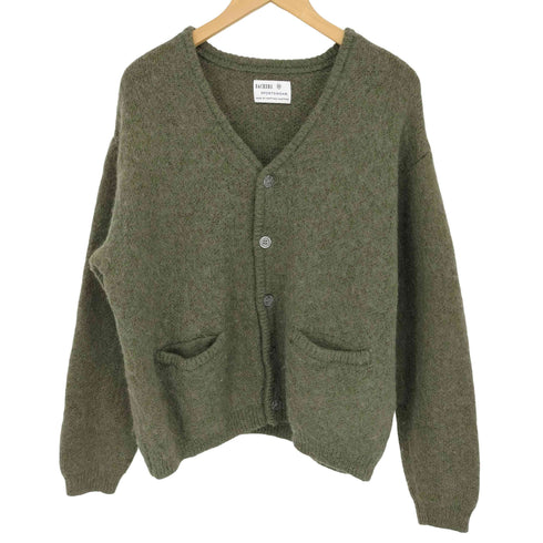 バッカーズ Backers SPORTSWEAR モヘア混 ナイロン ウール アクリル カーディガン メンズ import:M