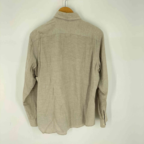 バナナリパブリック BANANA REPUBLIC リネン混 ボタンダウン長袖シャツ メンズ import:L