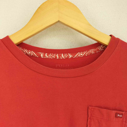 ポロバイラルフローレン Polo by RALPH LAUREN ペイズリー柄 切り替え S/S Tシャツ レディース