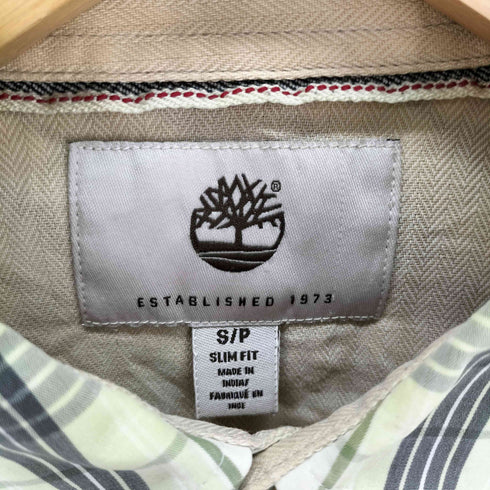 ティンバーランド Timberland skim fit チェック ウエスタンシャツ メンズ import:S