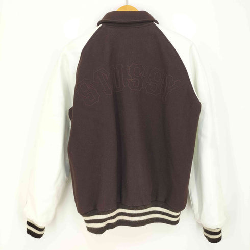 ステューシー Stussy 00s 25th Anniversary WORLD TOUR VARSITY JACKET バーシティ スタジアム ジャケット メンズ import:M