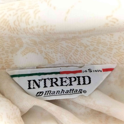マンハッタン Manhattan INTREPID 70s 両面プリントL/Sシャツ メンズ S
