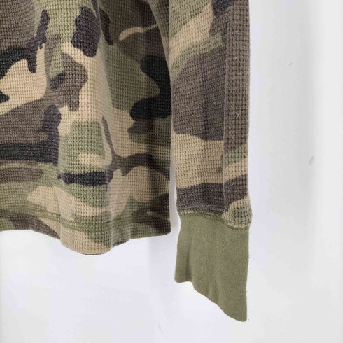 フェイデッドグローリー FADED GLORY ヘンリーネックサーマルワッフルL/STシャツ メンズ XL