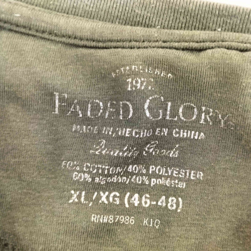 フェイデッドグローリー FADED GLORY ヘンリーネックサーマルワッフルL/STシャツ メンズ XL