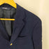 ポロバイラルフローレン Polo by RALPH LAUREN 90S リネン 金ボタン 紺ブレザー 段帰り 3B シングル テーラード ジャケット メンズ