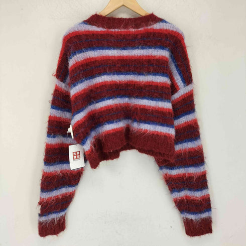 ニコアンド niko and... WILLIAM B.ELIOTT ブラッシュボーダーニットプルオーバー レディース JPN:36