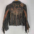 BRANDED GARMENTS カットワークデザイン フリンジライダースジャケット メンズ 18