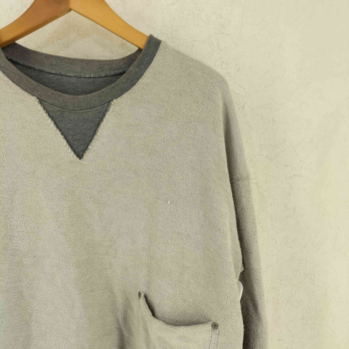 メゾンマルジェラ Maison Margiela 18AW CONTRASTED インサイドアウト スウェットシャツ メンズ 46
