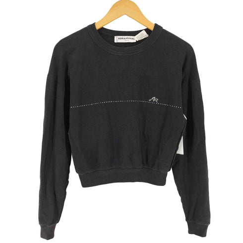 ソニアリキエル SONIA RYKIEL フロントストーン 鹿の子クルーネックカットソー レディース
