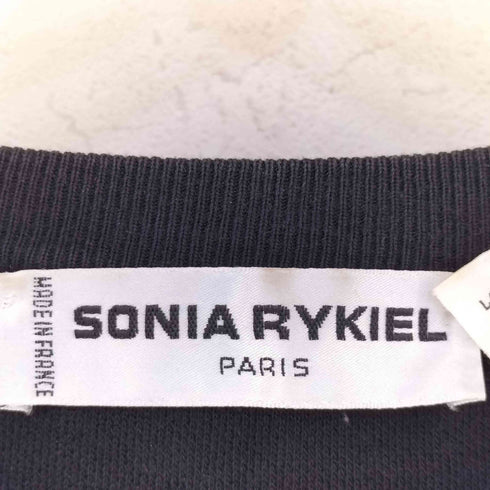 ソニアリキエル SONIA RYKIEL フロントストーン 鹿の子クルーネックカットソー レディース