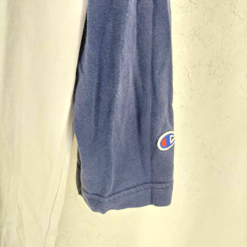 チャンピオン Champion 7分袖 カレッジプリント ラグラン Tシャツ Y2K メンズ 2XL