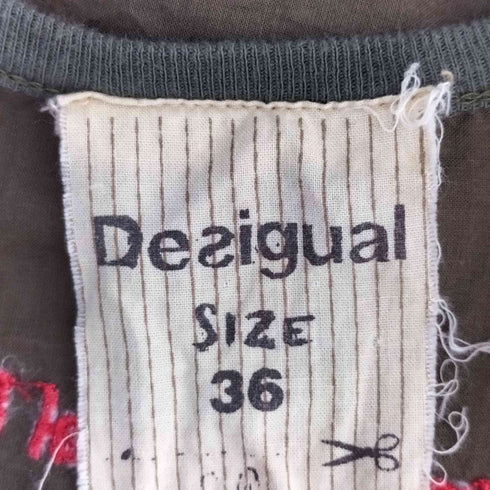 デシグアル Desigual フロントつぎはぎ スター カーゴワンピース Y2K レディース DE:36