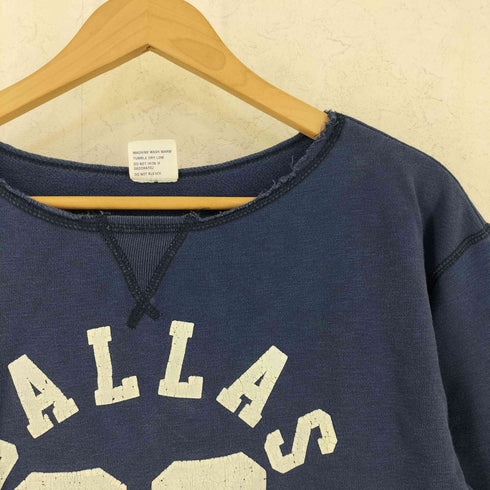 チャンピオン Champion 復刻 ランタグ 七分袖 カレッジプリントスウェット メンズ import:M
