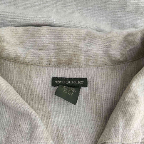 ドッカーズ DOCKERS 90-00s リネン コットン ジャケット メンズ M
