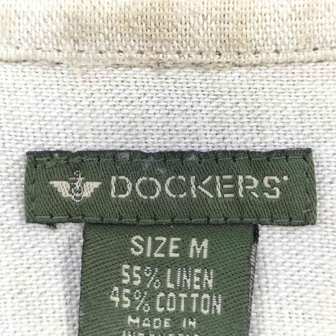 ドッカーズ DOCKERS 90-00s リネン コットン ジャケット メンズ M