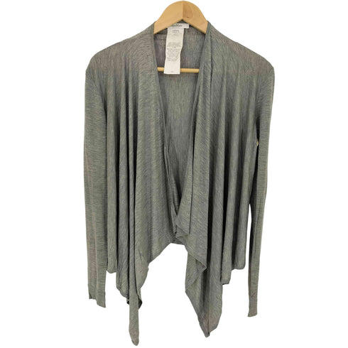 マックスマーラ MAX MARA 白タグ レーヨン100 変形 ボタンレス カーディガン レディース import:S