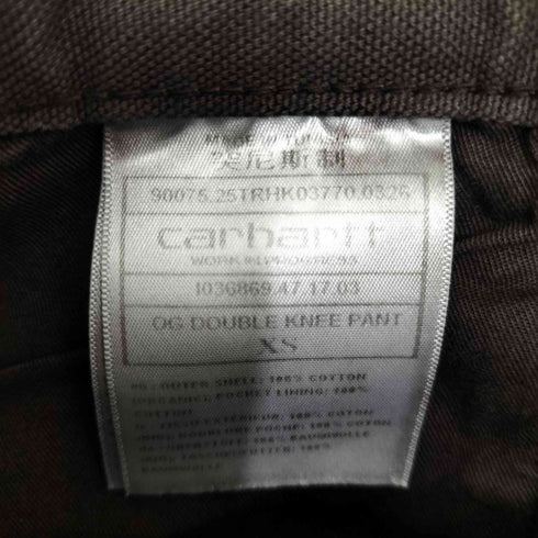カーハートワークインプログレス Carhartt WIP OG DOUBLE KNEE PANT メンズ XS