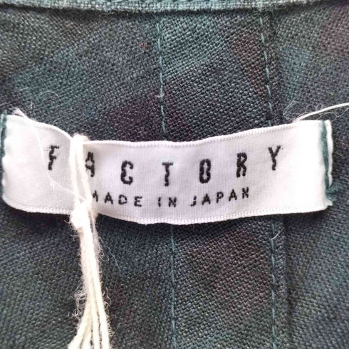 FACTORY リネンBDチェックシャツ レディース JPN:3