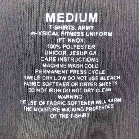 ユーエスアーミー U.S. ARMY トレーニングTシャツ メンズ import:M