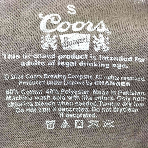 Coors 企業TEE メンズ import:S