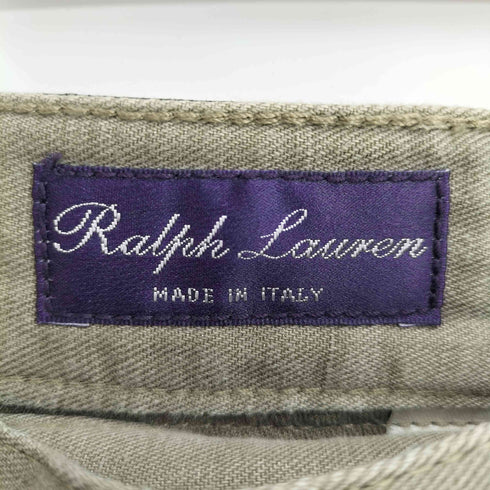 ラルフローレンパープルレーベル RALPH LAUREN PURPLE LABEL イタリア製 リネン混 5ポケット ストレート パンツ メンズ 28inch