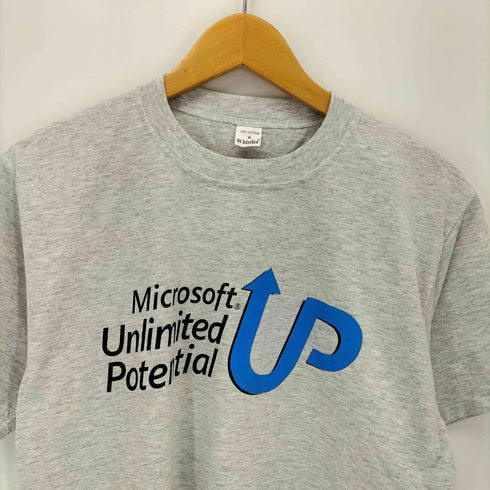 企業ロゴプリント クルーネックTシャツ メンズ import:M