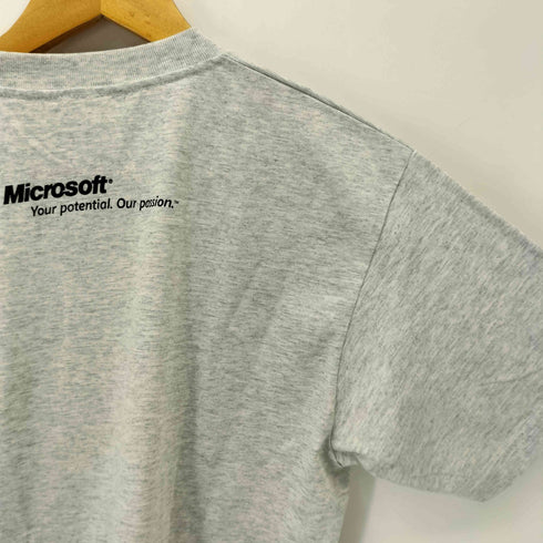 企業ロゴプリント クルーネックTシャツ メンズ import:M