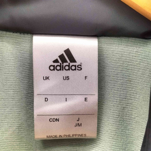 アディダス adidas ロゴ刺繍 ポリ トラックジャケット レディース import:M