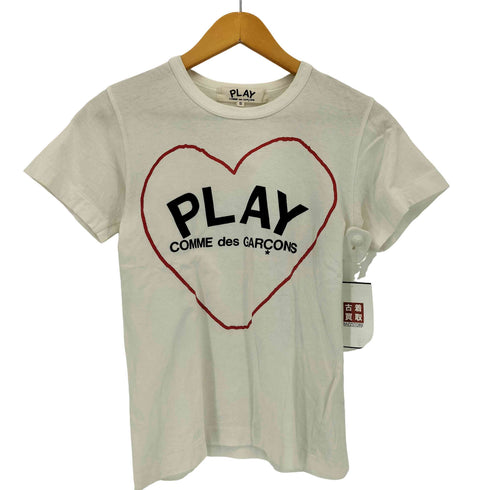 プレイコムデギャルソン PLAY COMME des GARCONS ハートプリント Tシャツ レディース JPN:S
