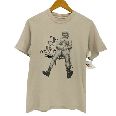 ステューシー Stussy 90s USA製 白タグ OLD FLY ME TO THE MOON Tシャツ メンズ import:S