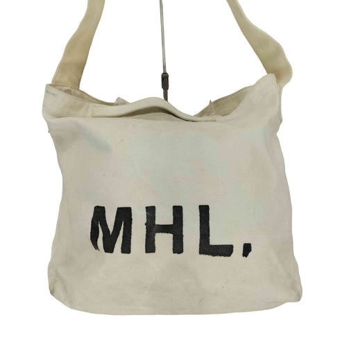 エムエイチエル MHL. キャンバス トート ショルダーバッグ メンズ