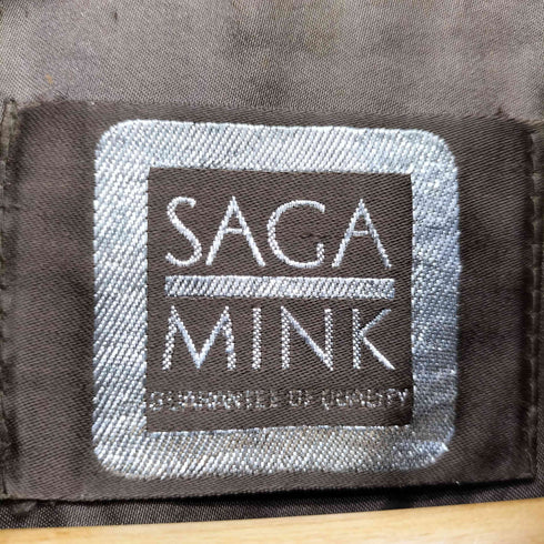 サガミンク SAGA MINK 銀サガ mink fur ミンクファージャケット レディース US:10