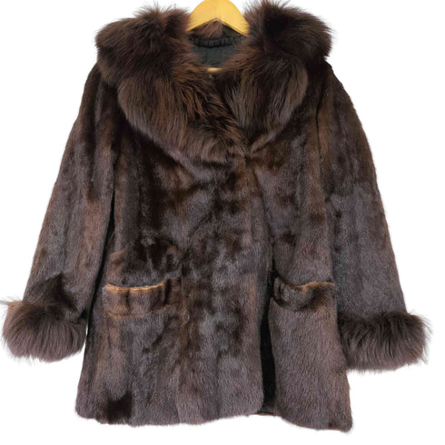 OS real fur jacket リアルファージャケット レディース