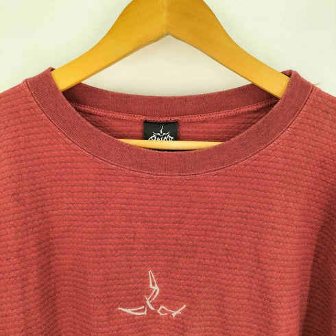 プラナ prAna USA製 センター刺繍ロゴ 半袖 Tシャツ メンズ