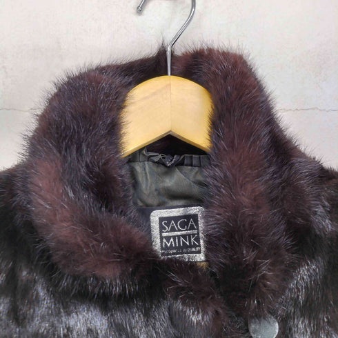 サガミンク SAGA MINK 銀サガ mink fur ミンクファージャケット レディース JPN:13号