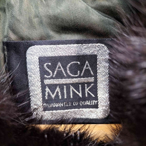 サガミンク SAGA MINK 銀サガ mink fur ミンクファージャケット レディース JPN:13号