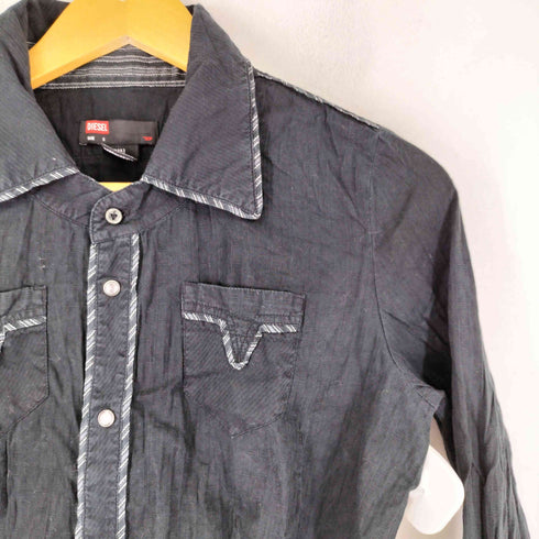 ディーゼル DIESEL ウエスタンデザイン L/S シャツ Y2K レディース import:S
