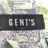 GENT'S シルク100% 総柄 L/S シャツ メンズ LL