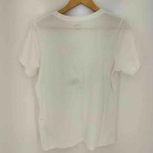 エルエルビーン L.L.Bean フロントデザイン コットン クルーネック S/S Tシャツ レディース import:XL