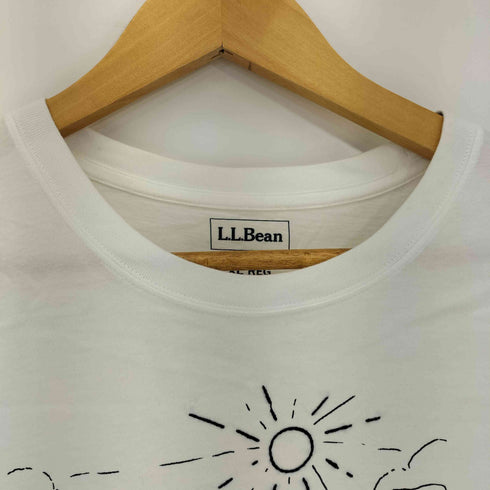 エルエルビーン L.L.Bean フロントデザイン コットン クルーネック S/S Tシャツ レディース import:XL
