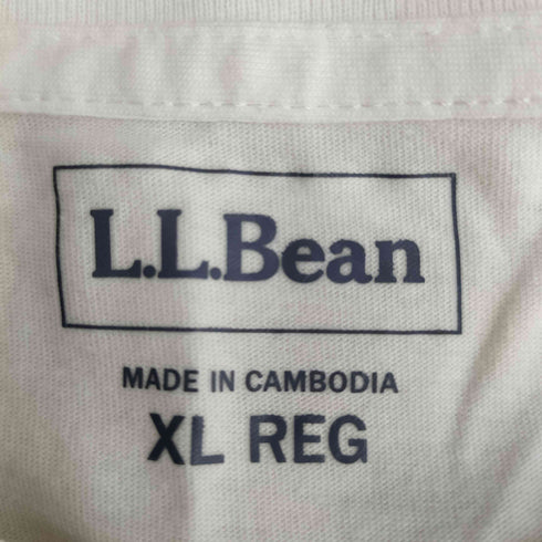 エルエルビーン L.L.Bean フロントデザイン コットン クルーネック S/S Tシャツ レディース import:XL