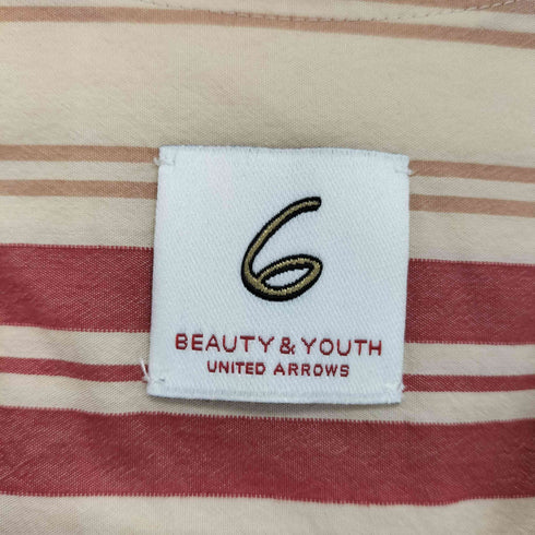 ロクビューティーアンドユースユナイテッドアローズ 6 BEAUTY & YOUTH UNITED ARROWS STRIPE CACHE COEUR SHIRTS レディース
