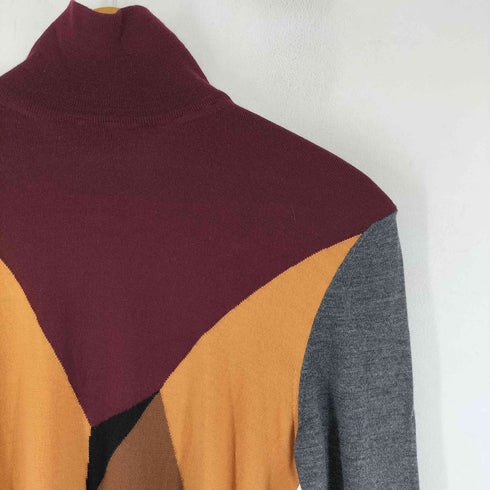 プランシー PLAN C MADE IN ITALY マルチカラー ハイネックニットトップス レディース FR:36