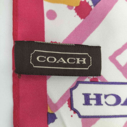 コーチ COACH シルク 総柄スカーフ レディース